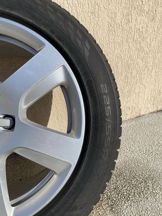 Set jante audi originale R17 cu anvelope de iarna Nokian