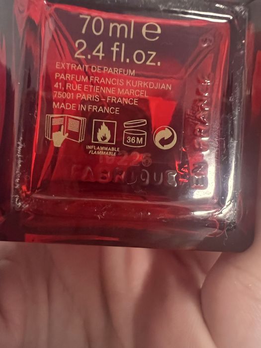 Parfum Baccarat original batchcode 2019