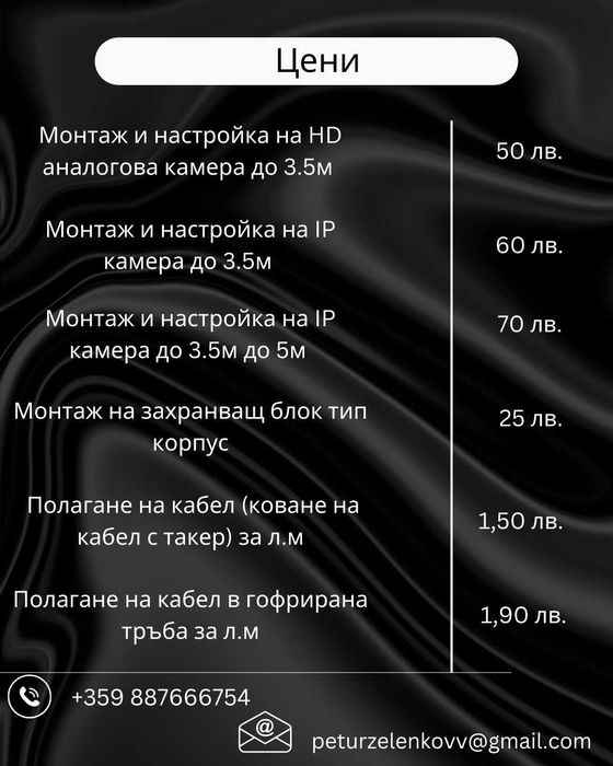 !ПРОМО! Поставяне на видеокамери за видеонаблюдение !ПРОМО!
