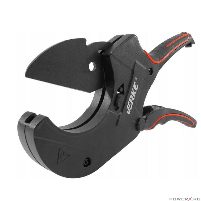 Foarfeca pentru taiat tevi din PVC si materiale plastice, 75 mm, Verke