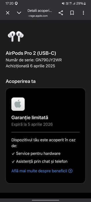 Apple AirPods Pro 2nd Gen, impecabile, negociabil.