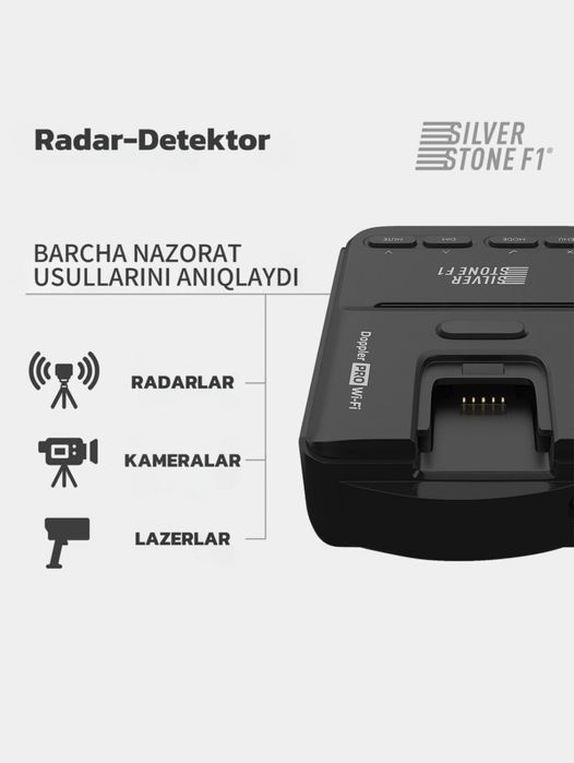 Radar-detektor SilverStone F1 DOPPLER PRO Wi-Fi