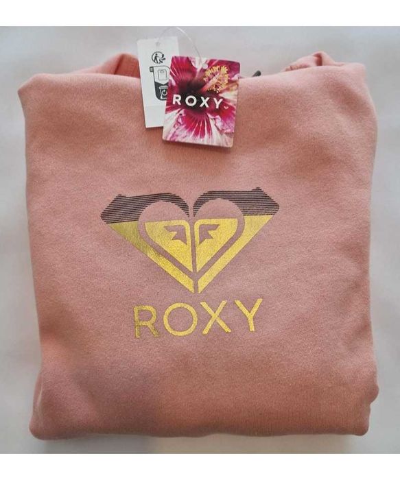 Hanorac dama cu gluga Roxy, marime M, roz, nou cu etichetă