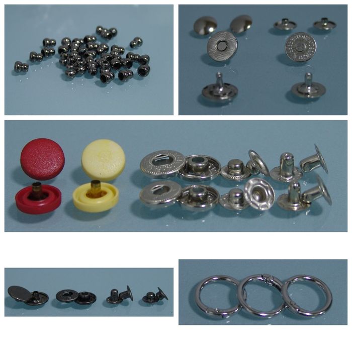 Продам фурнитуру для кожи и не только... Кнопки карабины и т.д