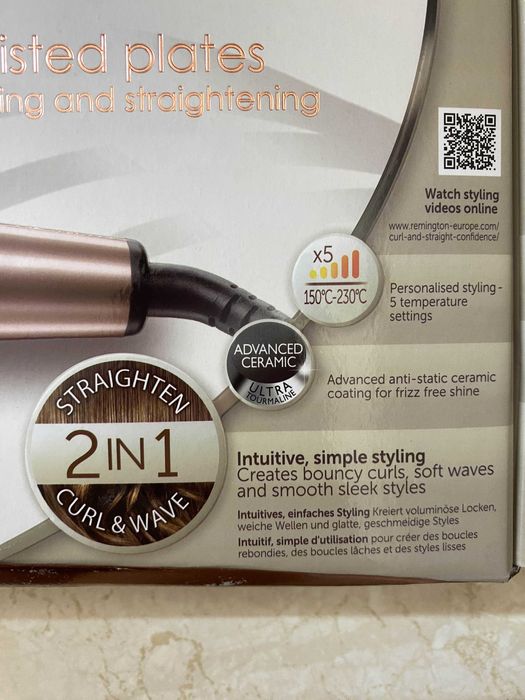 Преса Remington 2 в 1 Curl & Straight Confidence S6606