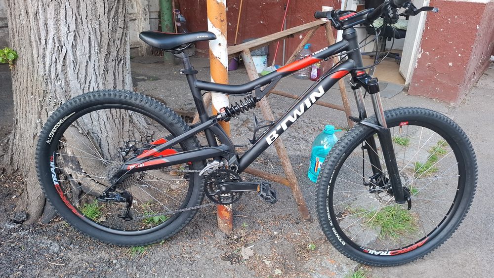 Bicicleta B-TWIN ROCKRIDER 120 full suspensie