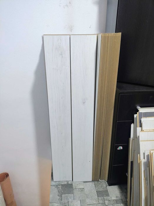 Parchet alb 1400x200x8mm , aspect elegant de lemn