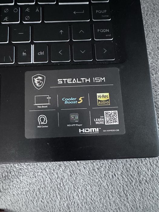 MSI Stealth 15M, i7-11375H, RTX 3060