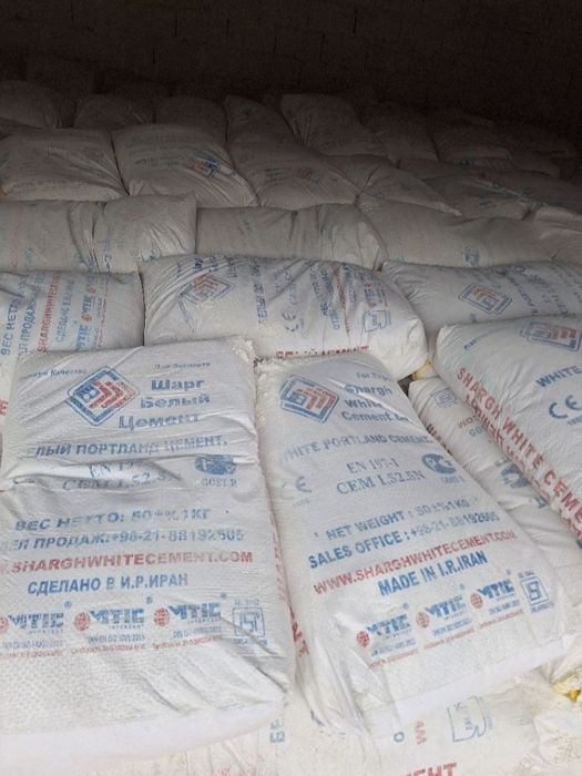 Oq Семент jizax Эрон Цемент белый м550 Самарканд