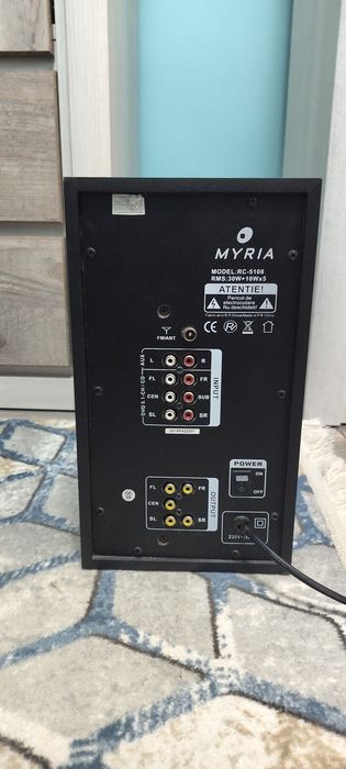 Sistem audio 5.1 Myria RC-5108 - Cutie + Telecomandă