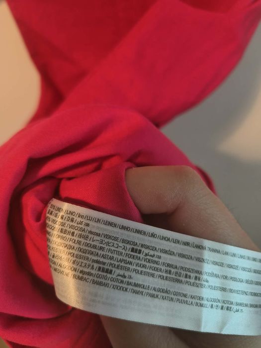 Rochie scurta cu nasturi din amestec de in