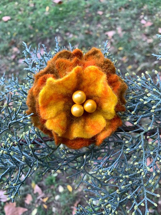 Брошки от плъстена вълна