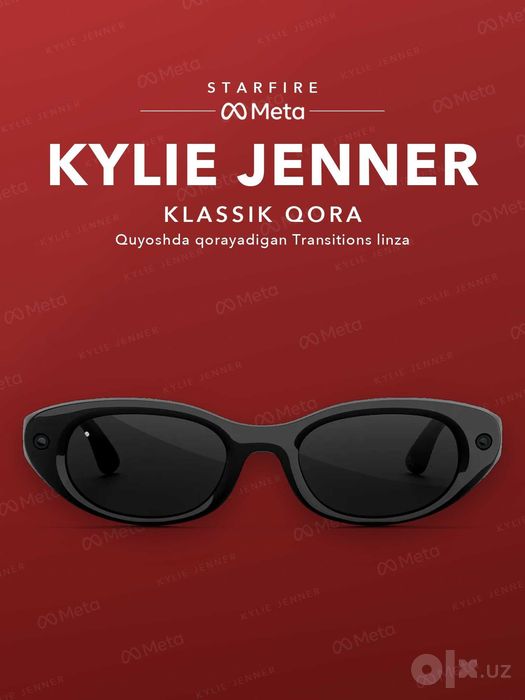 Meta Glasses Starfire Kylie Jenner Classic Black, Transitions kulrang