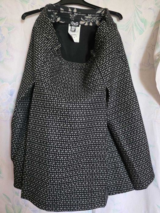 Fustă Dolce & Gabana neagră cu imprimeu, măr.40