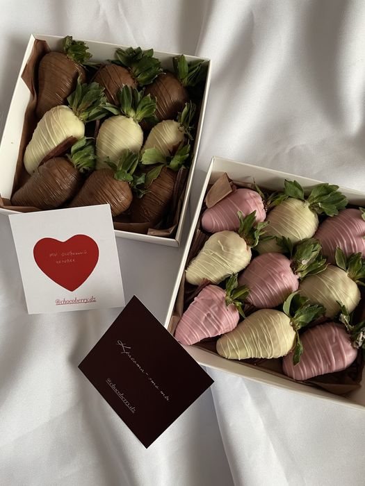 Клубника в шоколаде сердце