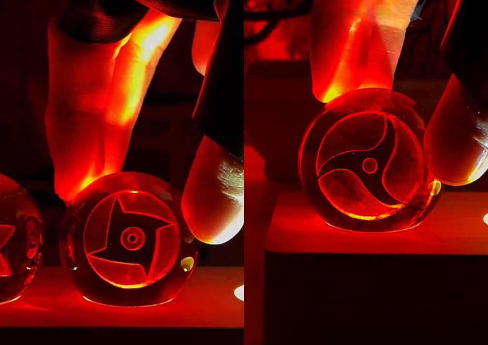 Набор из 7 Шаринганов в виде хрустального шара