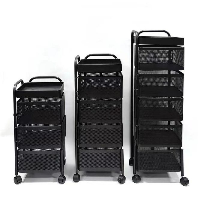 Этажерка полка железная с выдвижными ящиками