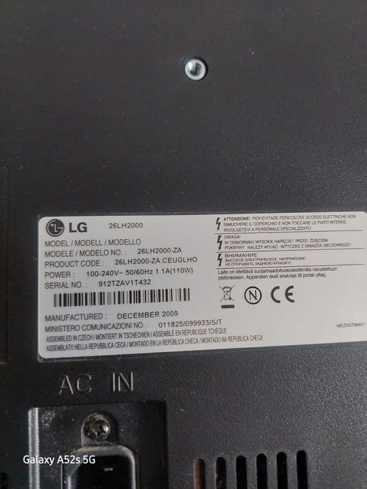 Televizor LG ,26 pulgade ,in foarte bună stare