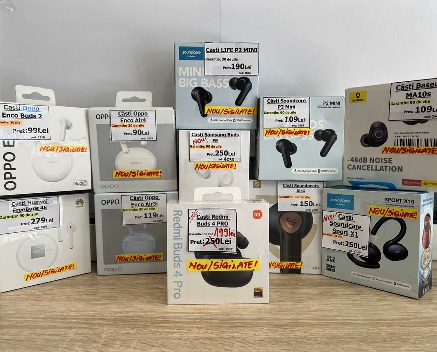 Căști Redmi Buds 4 Pro, NOI/Sigilate!