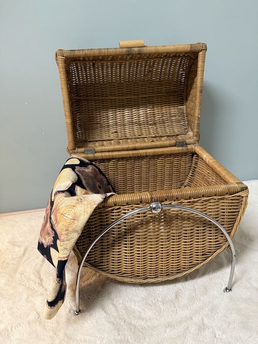 Ратанова кутия за съхранение / 70-те