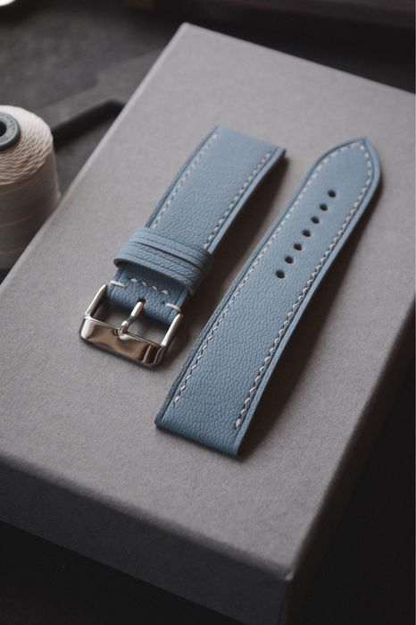 Кожаный ремешок для часов. Ручная работа. Французкая кожа.