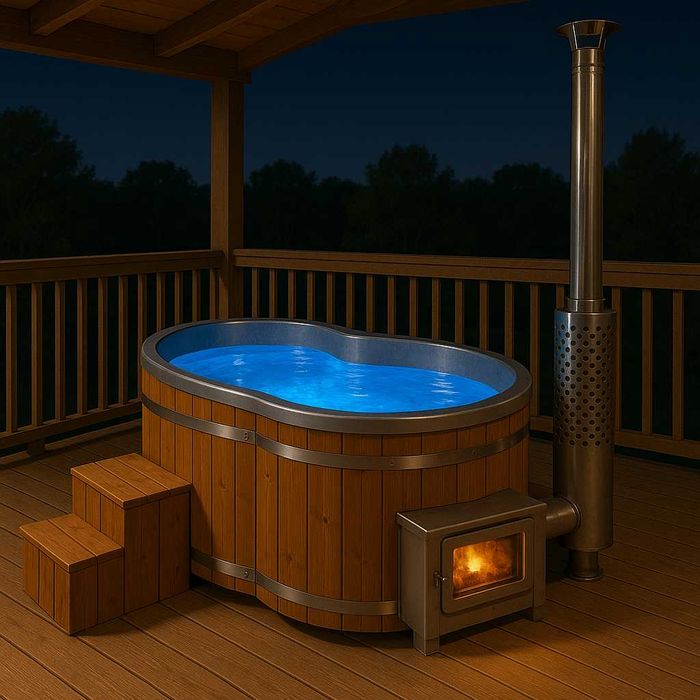 Джакузита с печка на дърва или на ток - различни модели и вариации