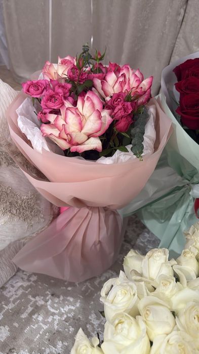 201 белый роза свежий