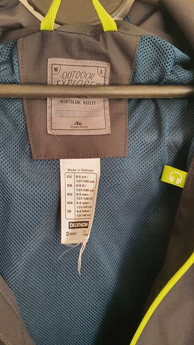 Детско водоустойчиво яке за преходи MH900 Quechua 8-9г.
