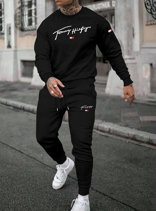 Trening bărbați bumbac cu elastan