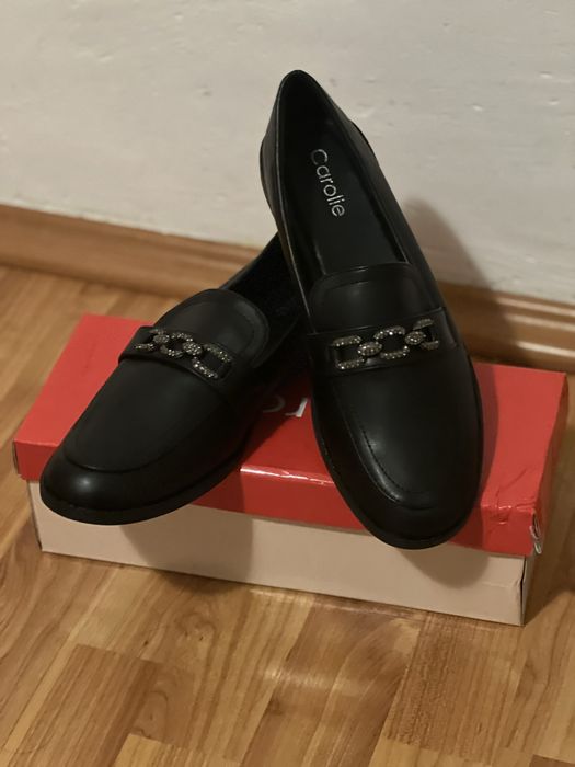 Mocasini damă Carolie, mărimea 40, negri