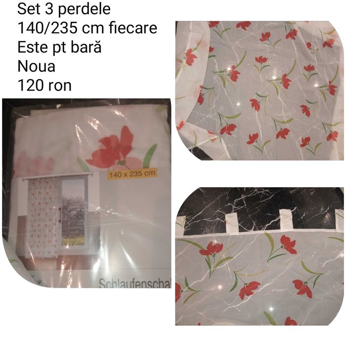 Set 3 perdele noi