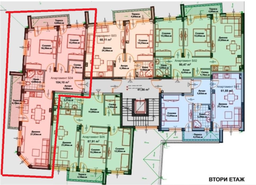 Тристаен апартамент в гр. Айтос - 118,79 кв.м.