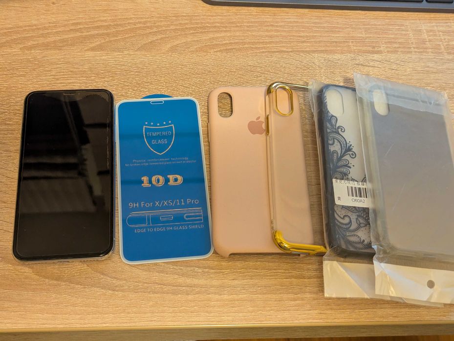 iPhone X Silver, 256 GB, stare perfectă + accesorii incluse