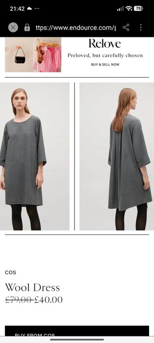 Rochie din lână Cos