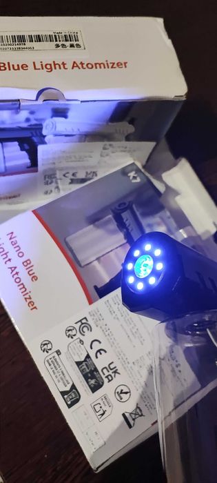 Pistol nano-pulverizare 2 duze cu atomizor  K7 -8 led ULV 2025