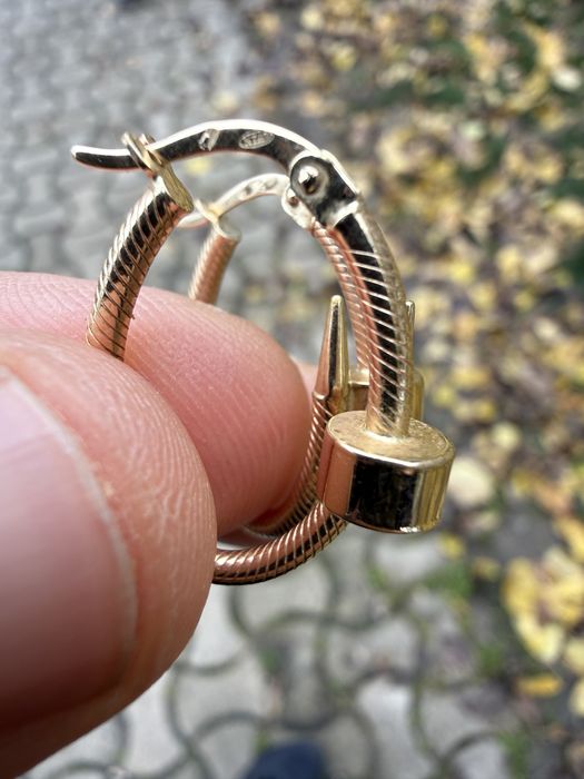 Cercei aur 14 karate model Tiffany noi