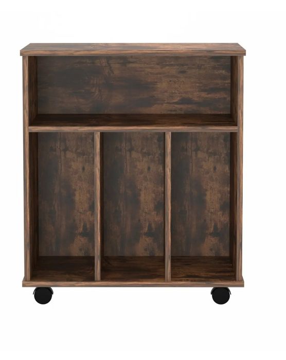 Шкаф за съхранение на винилови плочи – библиотека