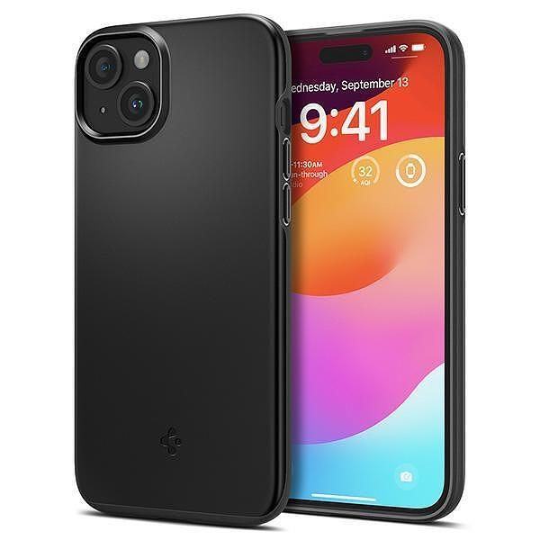Spigen thin fit iphone 15 6.1" black acs06776
