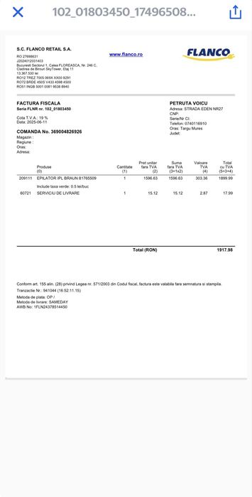 Epilator laser braun