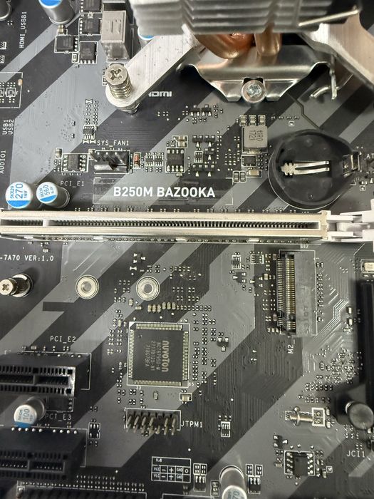 Процессор intel core i5-7400, материнка b250