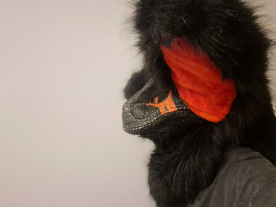Furry mask, raptor cosplay