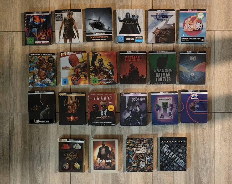 Steelbook 4K Deadpool Black Panther Wakanda Forever Venom Transformes