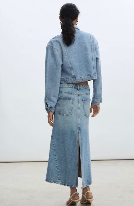 Geaca Mango din denim damă cu buzunare