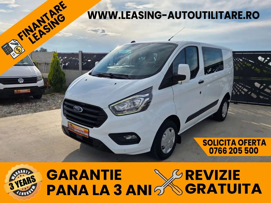 Ford Transit Custom Doka 5locuri+Duba Mixt An2022/ 134000Km/ 130CP/Leasing/Garantie pana la 3 ani fara limita km