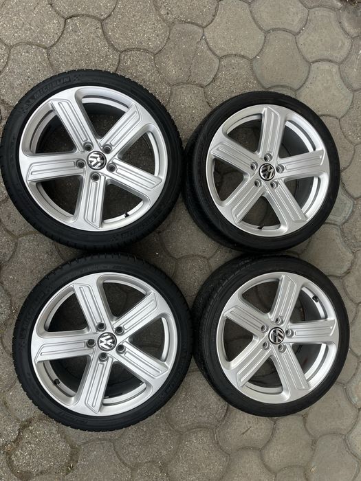 Jante aliaj 5x112mm, anvelope vara 225/40 R18, VW Golf 5/6/7/8 Touran Eos Jetta, Seat, Skoda, Audi A3