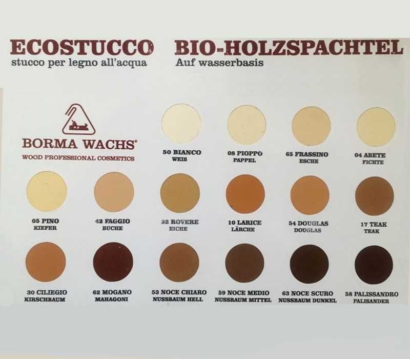 Цветная шпаклевка для дерева, водная ECOSTUCCO,  Италия