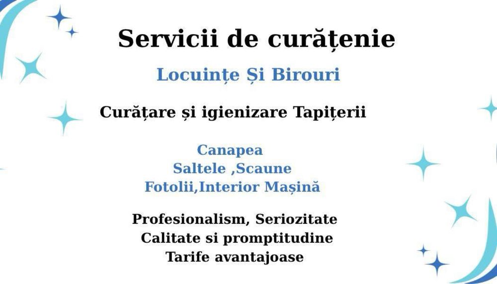 Curatenie  generală/după constructor sau de întreținere