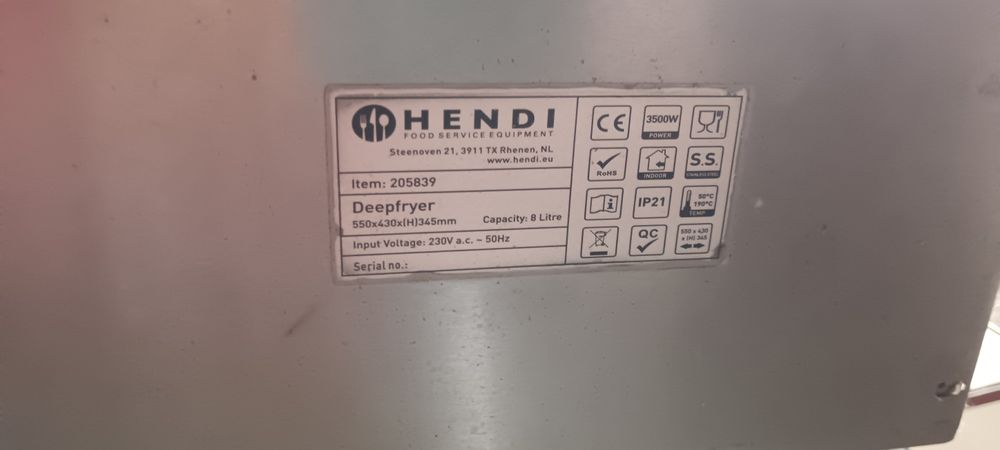 Friteuza electrica de banc