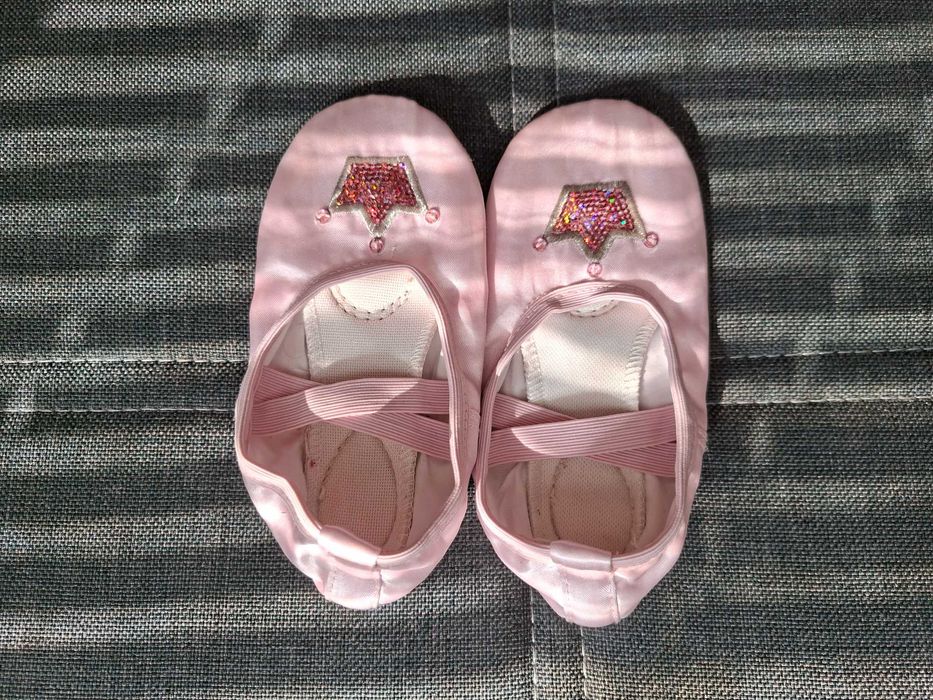 Балетни пантофи, цвички, туфли стелка 16см