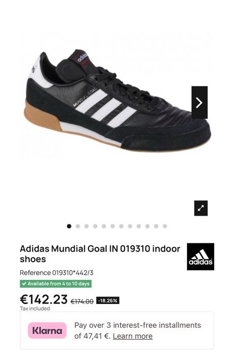 Маратонки ADIDAS MUNDIAL GOAL .Номер 40.5